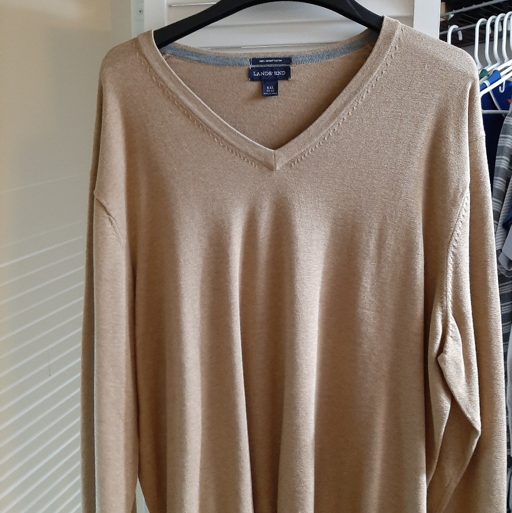 Lands' End XXL Beige Sweater